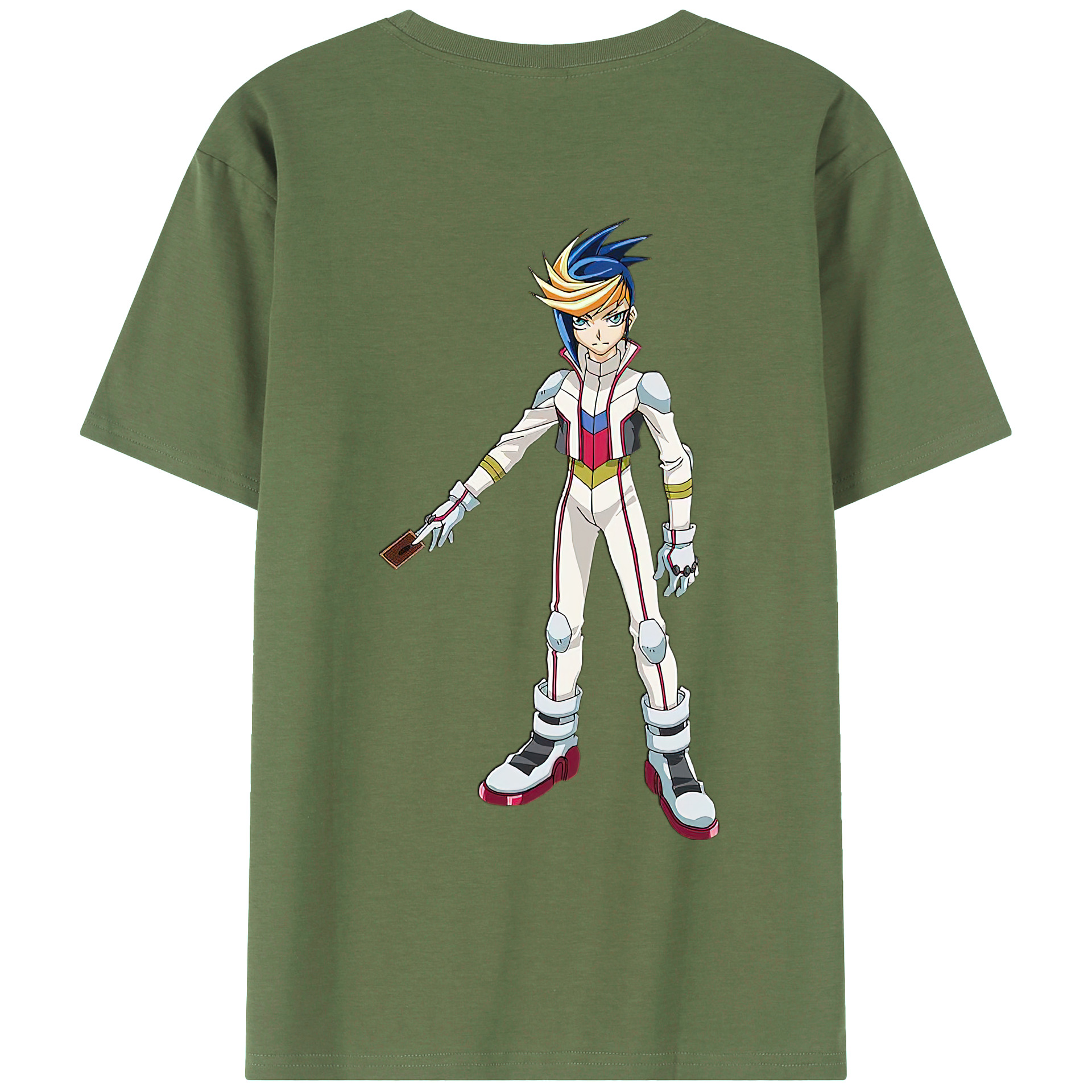 （画像用） 遊☆戯☆王 Yu-Gi-Oh! 綿100％ メンズ半袖Tシャツ（バックプリント） 通気性